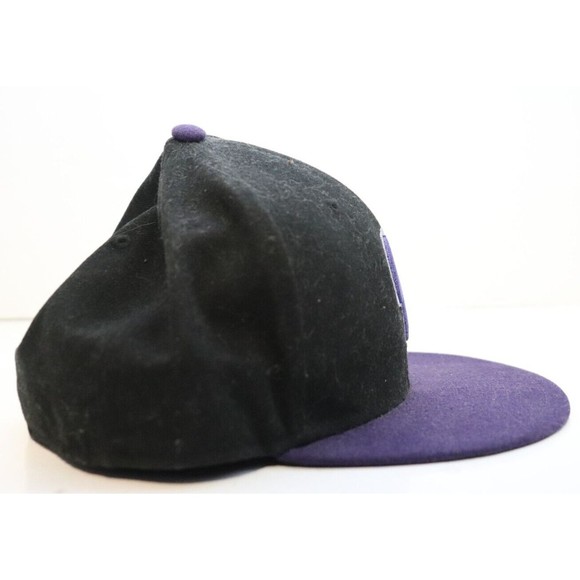 Colorado Rockies Hat Cap New Era Size 7 3/8 Fitted Black On Field Made USA MLB - Picture 4 of 5